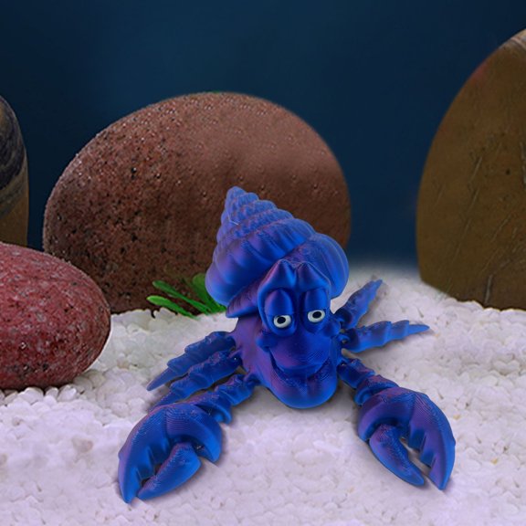 Gecau Colour-printed Hermit Crab Model Shows The High Durability nation Of Technology D 6.4x5.6 Inch Home Stuff