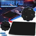 thumbnail image 1 of Latrodar Computer Mouse Pad Desk Pad Keyboard Pad for Gamers Oversized Game Mouse Pad Sturdy Black 12x3.2 Inch Home Essentials, 1 of 5
