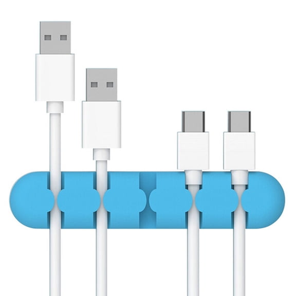 Gecau Convenient Desktop Cable Charger Data Best of Both Worlds Hole Office Supplies Blue 4x1.2 Inch Home Gadgets