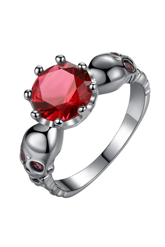 Couples Rings Copper Inlaid Zircon Women's Skeleton Bands Ring Size Lovers' Ring multiUp to 30% Off