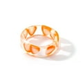 thumbnail image 1 of Latrodar Cute Acrylic Resin Rings Colorful Suer Knuckle Transparent Rings Red Reduced Price, 1 of 2