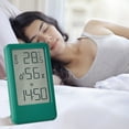 thumbnail image 1 of Gecau Digital Alarm Clock With LCD Display Thermometers Hygrometer Affordable&High-Quality Smart Clock Calendar Green 5.04x3 Inch Home Stuff, 1 of 5