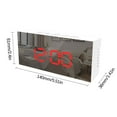thumbnail image 1 of Latrodar Digital Alarm Clock With Large Screen LED Display Long-Lasting For Home Decoration Red 5.6x2.4 Inch Home Essentials, 1 of 3