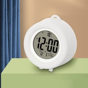 Gecau Digital Electronic Clock LED Display Electronic Clock Novelty Switching Countdown White 3.28x2.84 Inch Home Stuff