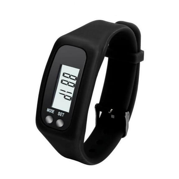 Latrodar Digital LCD Pedometer Run Step Walking Distance Calorie Counter Bracelet Black up to 50% Off