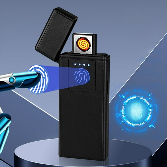 Latrodar Double-sided Tungsten Lighter Thin Safety Guaranteed able Compact Lighter Black 4x2.32 Inch Home Stuff