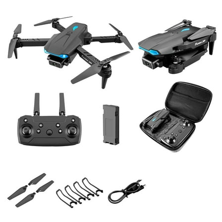 Latrodar Drones for Kids 8-12 Beginners S89 Remote Control Aircraft Quadcopter Aerial Photography Folding-border Toy Drone Black Upgraded 6.8x2.4 Inch