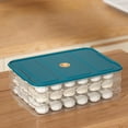 thumbnail image 1 of Latrodar Dumpling Organizer Freezer Box Refrigerator Organizer Bins,Food Storage Containers With Lids Dumpling Storage Box Layer Stackable Food Storage Tray, 1 of 5