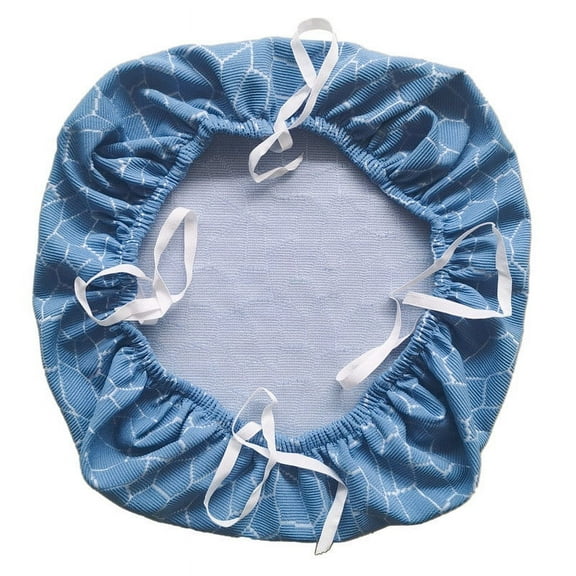 Latrodar Elastic Yarn-dyed Body Cushion Cover, Office Long-Lasting tachable Stool Cover Blue 4x2 Inch Home Essentials