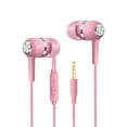 thumbnail image 1 of Latrodar Electronics Earbuds Wired With Microphone Noise Isolating In-Ear Well-Made ompatible Most 3.5mm Pink 2x2 Inch Home Essentials, 1 of 1