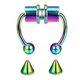 thumbnail image 1 of Gecau Fake Nose Hoop Magnetic Horseshoe Rings 316L Stainless Steel MultiUp to 30% Off, 1 of 1