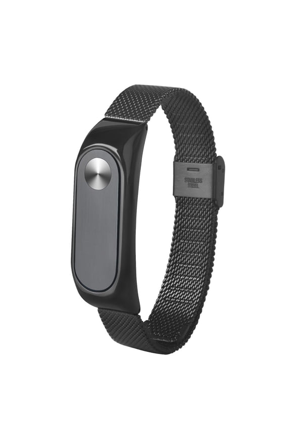 Fashion Lightweight Stainless Steel Smart Wrist Watch Strap For Miband 2 Safe&Non-Toxic Black 5.2x4 Inch Home Tools