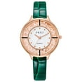 thumbnail image 1 of Latrodar Fashion Women Crystal Golden Leather Analog Quartz Wrist Watch Green up to 30% Off, 1 of 1