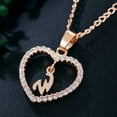 thumbnail image 1 of Latrodar Fashion Women Gift 26 English Letter Name Chain Pendant Necklaces Jewelry Rose Gold Reduced Price, 1 of 2