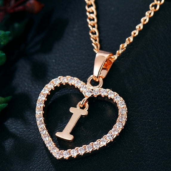 Latrodar Fashion Women Gift 26 English Letter Name Chain Pendant Necklaces Jewelry Rose Gold up to 60% Off
