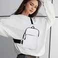 thumbnail image 1 of Latrodar Fashionable Embroidery Diamond Shoulder Crossbody Bag Large Capacity Watertight Backpack With Data Hole Affordable&High-Quality White 10x6 Inch Home Decor, 1 of 5