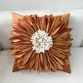 thumbnail image 1 of Latrodar Flower Pillow Cover Sunsunflower Flower High Durability Office Pillow Cover Orange 9.6x9.6 Inch Home Stuff, 1 of 5