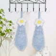 thumbnail image 1 of Latrodar Flowers Chenille Hand Towel Cute Hanging Hand Wipe Upgraded unctional Hand Towel Green 6x6 Inch Home Decor, 1 of 5