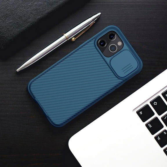 Gecau For 12 Pro 6.1 Case, CamShield Pro Case With Slide Camera Cover Creative Blue 7.2x4.4 Inch Home Tools