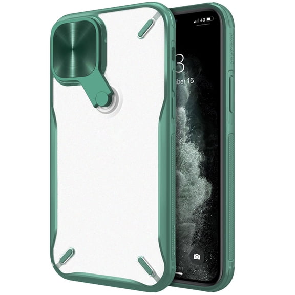 Gecau For 12 Pro Max (6.7)Translucent Cover Phone Bag Soft Shockproof Sturdy Green 7.24x4.44 Inch Home Essentials