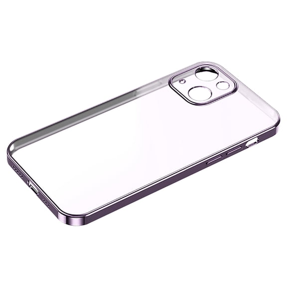 Gecau For 13 5.4in Frosted Phone Case Electroplating-thin Fine Hole Sturdy Purple 8.2x3.92 Inch Home Decor