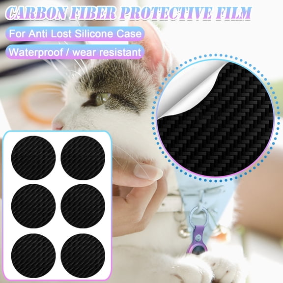 Latrodar For Cover Strap Carbon Fiber Case Anti-lost Location GPS Tracker-Protec Creative black 3.2x3.2 Inch Home Tools