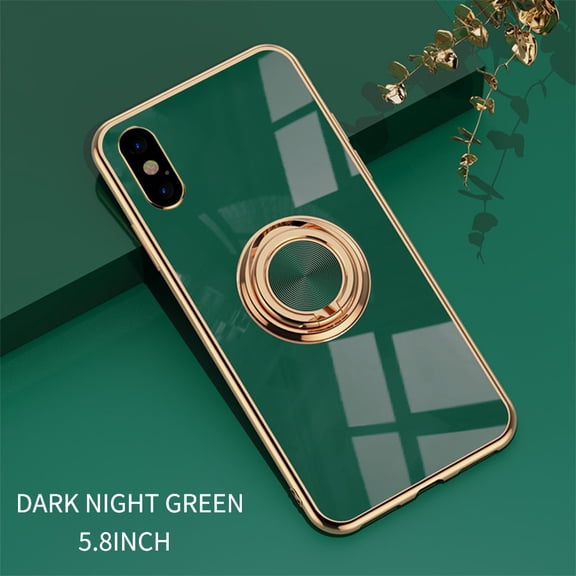 Gecau For XS Case Plating Accurate Phone Hole Protection Case Crafted with Care Green Home Stuff
