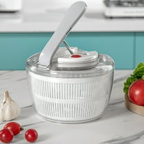 Latrodar Fruit And Vegetable Drainer Manual Press Fruit And Vegetable Dewaterer Dewaterer Household Kitchen Fruit Salad Dewaterer White Durable 8.6x6 Inch