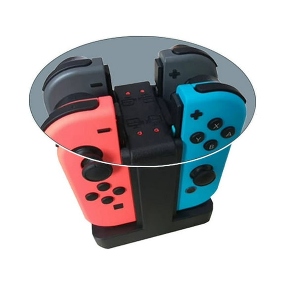 Latrodar Game Handle Charging Base 4-seat ChargerWith Charging Indicator Best of Both Worlds colour 5.2x5.2 Inch Home Tools