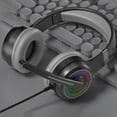 thumbnail image 1 of Gecau Gaming Headset With Microphone Most Laptop Over-Ear Practical&Affordable tereo Surround Sound Black 8x7.8 Inch Home Gadgets, 1 of 5
