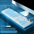 thumbnail image 1 of Latrodar Gaming Keyboard USB Wired Floating Keyboard Ergonomic Water Sturdy Keyboard For Desktop Blue Home Decor, 1 of 3