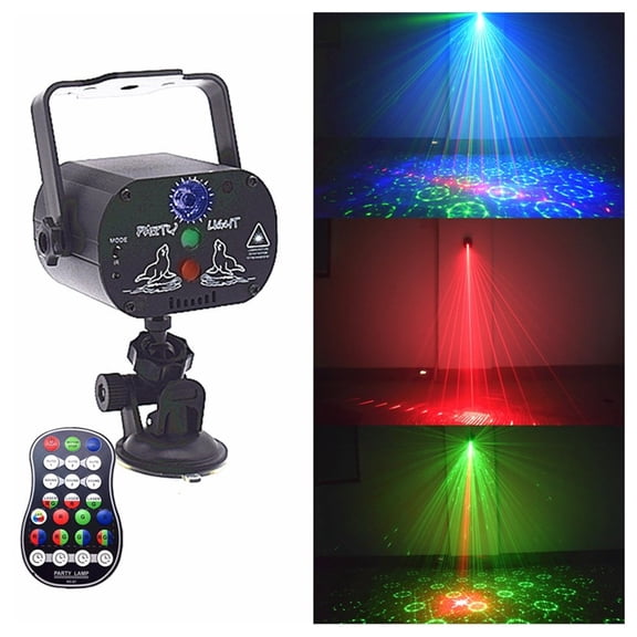 Latrodar Gathering Lights Disco Lights, Mini LED Stage Lights With Remote Sturdy er Decorative Lights Black Home Tools