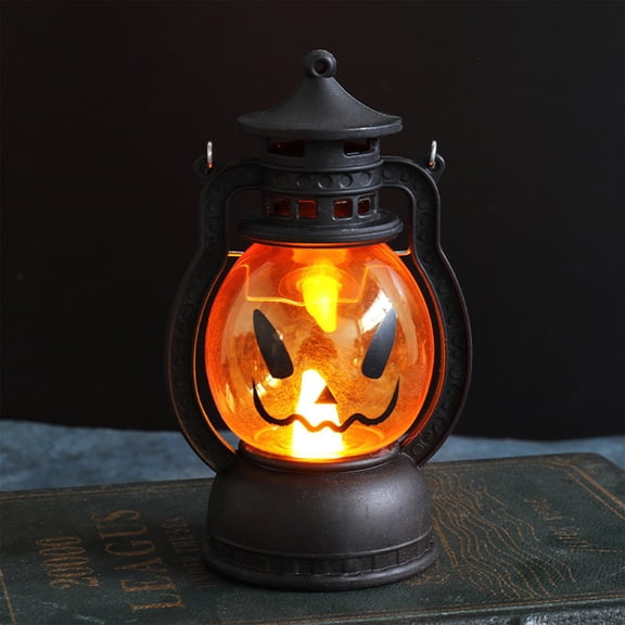 Gecau Halloween Lantern Halloween Decor Retro Decor Battery Lantern Enduring dheld Halloween Lamp Black Home Stuff