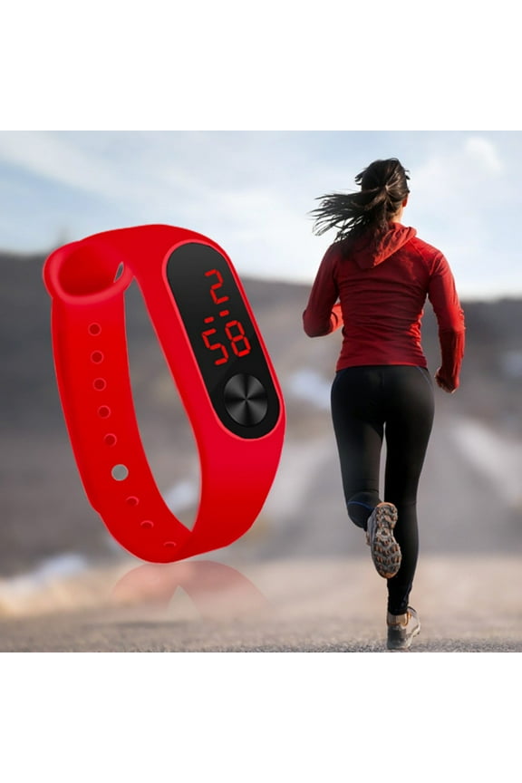 Hand Watch Led Sports Fashion Electronic Watch Red up to 60% Off