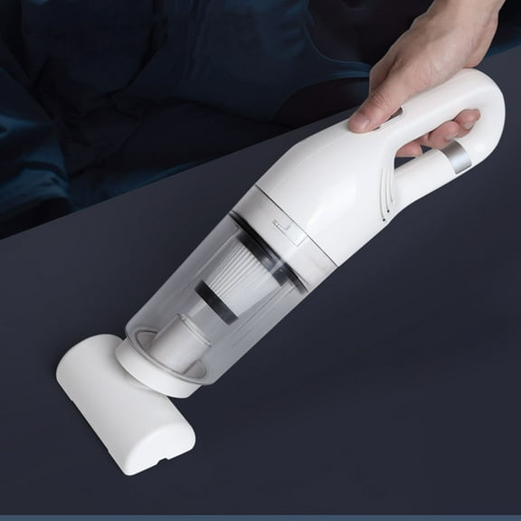 Gecau Handheld Chargeable Wireless Vacuum Cleaner Wet Safe&Non-Toxic ehold Vacuum Cleaner White 14x5.6 Inch Home Tools