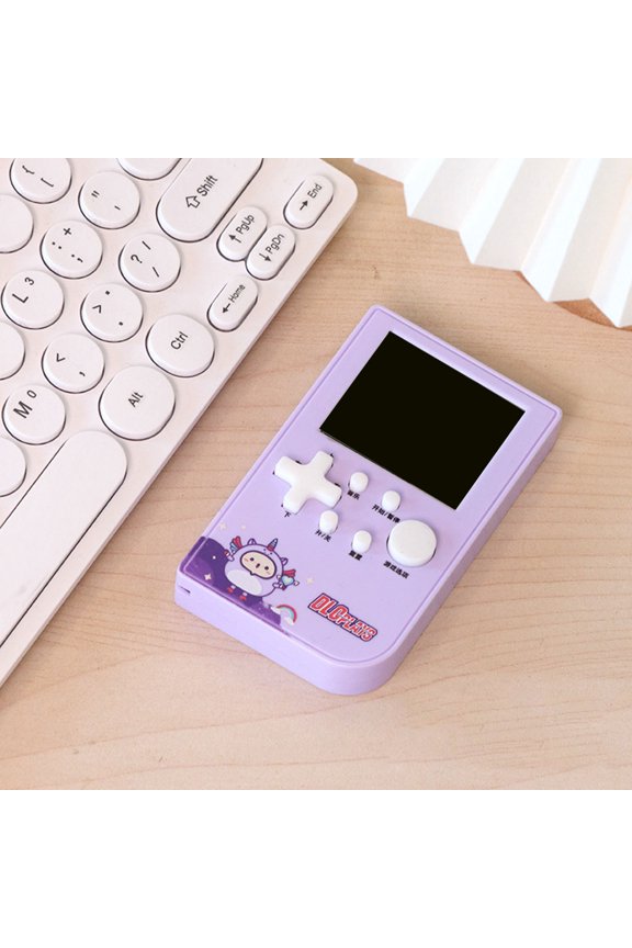 Latrodar Handheld Game Machine Handheld Computer Nostalgic Upgraded e Machine Big Screen Purple 4.8x4 Inch Home Gadgets