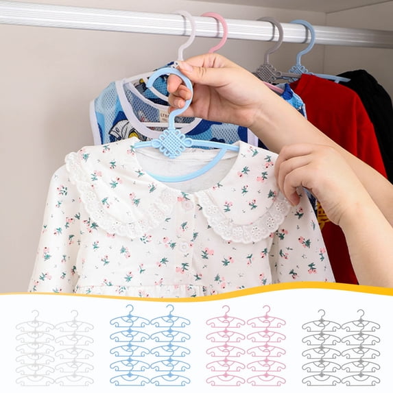 Gecau Hangers Of Clothes For Children 10 Units Plastic Hangers Infant Hangers For Children Very Persistent Hangers For Toddlers Home Gadgets Wrinkle Resistantfade Resistant Blue Plastic