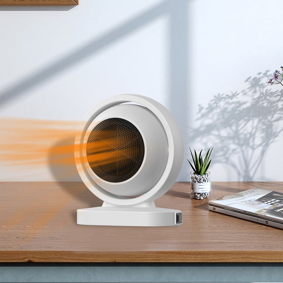 Gecau Heater Fan , Circulation Heating Fan, 380W Overheat Protection Small Floor For Home Office White Durable
