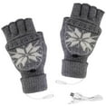 thumbnail image 1 of Latrodar Heating Gloves Winter Long-Lasting g Half Finger Glowes Gray 7.6x4.8 Inch Home Tools, 1 of 5