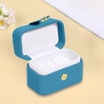 thumbnail image 1 of Gecau High End Mini Button Jewelry Box Travel Portable Jewelry Box Ring Jewelry Packaging Box Blue Creative 1.8x2 Inch, 1 of 5