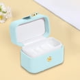 thumbnail image 1 of Gecau High End Mini Button Jewelry Box Travel Portable Jewelry Box Ring Jewelry Packaging Box Light blue Decorative 1.8x2 Inch, 1 of 5