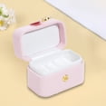 thumbnail image 1 of Gecau High End Mini Button Jewelry Box Travel Portable Jewelry Box Ring Jewelry Packaging Box Pink Upgraded 1.8x2 Inch, 1 of 5