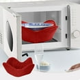 thumbnail image 1 of Latrodar Home Microwave Food Heating Bowl For Hot And Cold Bowls Microwavable Bowl Cover Enduring Red 6.4x6.4 Inch Home Stuff, 1 of 5