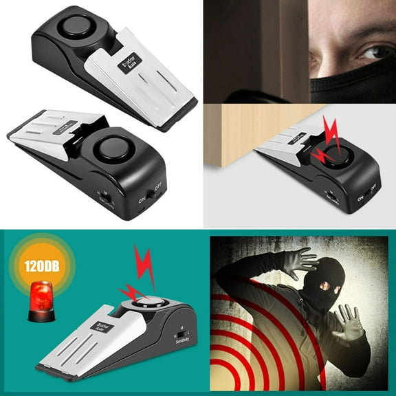 Latrodar Hotel Door Burglar Alarm, Door Alarm, Door Safe&Non-Toxic Alarm, And Property Black 6x3.6 Inch Home Essentials