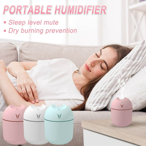 Latrodar Humidifier 250ml Small Humidifier For Plants Humidifier With Colorful Cup Humidifier For Bedroom Office up to 60% Off