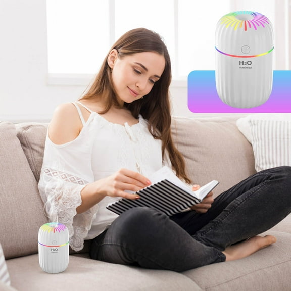 Latrodar Humidifier 300ml Small Humidifier For Plants Elaborately Made r For Bedroom Office White 3.6x3.6 Inch Home Decor