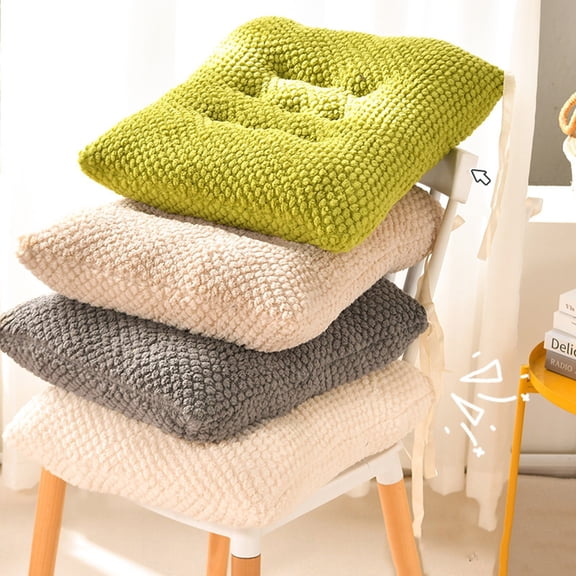 Gecau Indoor Outdoor Garden Patio Home Kitchen Office Chair Seat Cushion Pads Home Needs Gray 100%Polyester Clearance Sales