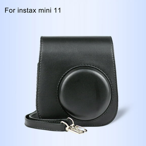 Latrodar Instant Camera Case For Mini 11 Leather Bag Color Case Protective Secure Black 6x5.6 Inch Home Essentials