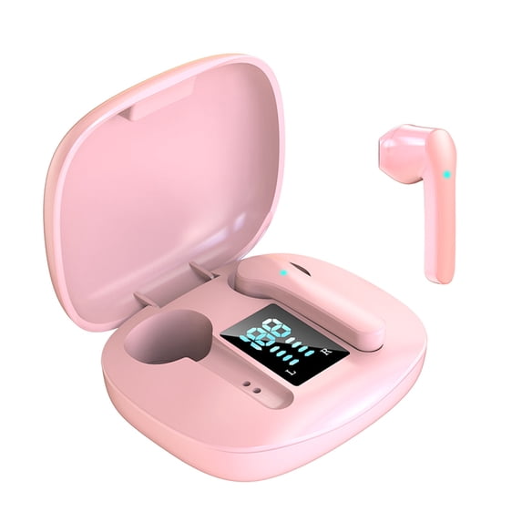 Latrodar JS36 TWS-Bluetooth Headset Stereo Earbuds Headphone Sports Gaming Earphone Creative Pink 3.2x2.4 Inch Home Tools