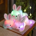 thumbnail image 1 of Latrodar Kids Christmas Gifts Plush Toys Cute Glowing Rabbits Plushie Soft Toy For Childrens Sleep Stuffed Animals Valentines Day Gifts for Women, 1 of 7